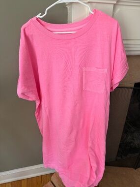 Gap hot pink t-shirt dress coverup